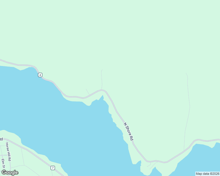 map of restaurants, bars, coffee shops, grocery stores, and more near 2075 North Shore Road in Hadley