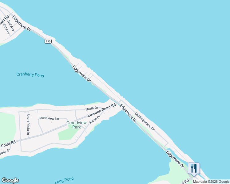 map of restaurants, bars, coffee shops, grocery stores, and more near 2644 Edgemere Drive in Rochester