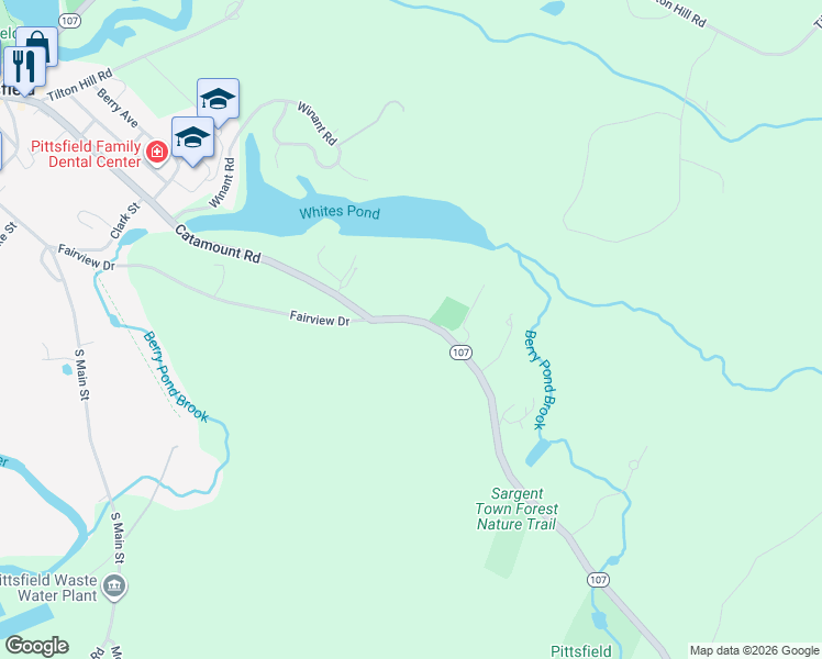 map of restaurants, bars, coffee shops, grocery stores, and more near 209 Catamount Road in Pittsfield