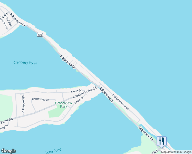 map of restaurants, bars, coffee shops, grocery stores, and more near 2644 Edgemere Drive in Rochester