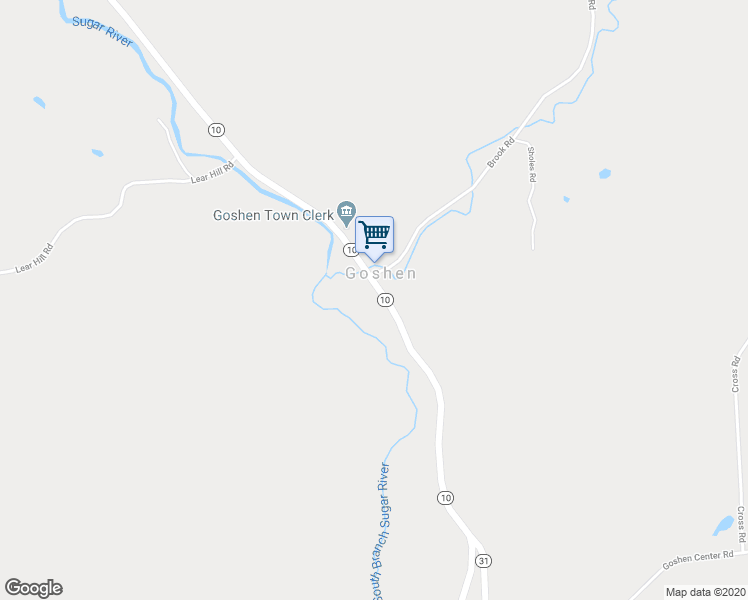 map of restaurants, bars, coffee shops, grocery stores, and more near 30 Mill Village Road South in Goshen
