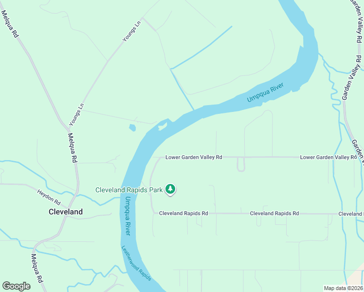 map of restaurants, bars, coffee shops, grocery stores, and more near 913 Lower Garden Valley Road in Roseburg