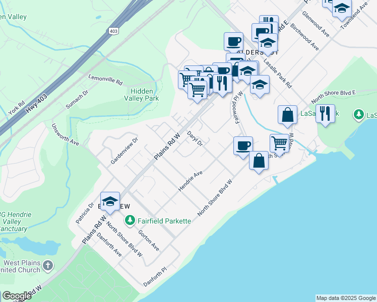 map of restaurants, bars, coffee shops, grocery stores, and more near 204 Cullum Court in Burlington