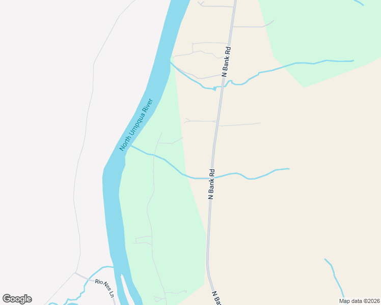 map of restaurants, bars, coffee shops, grocery stores, and more near 7654 North Bank Road in Roseburg