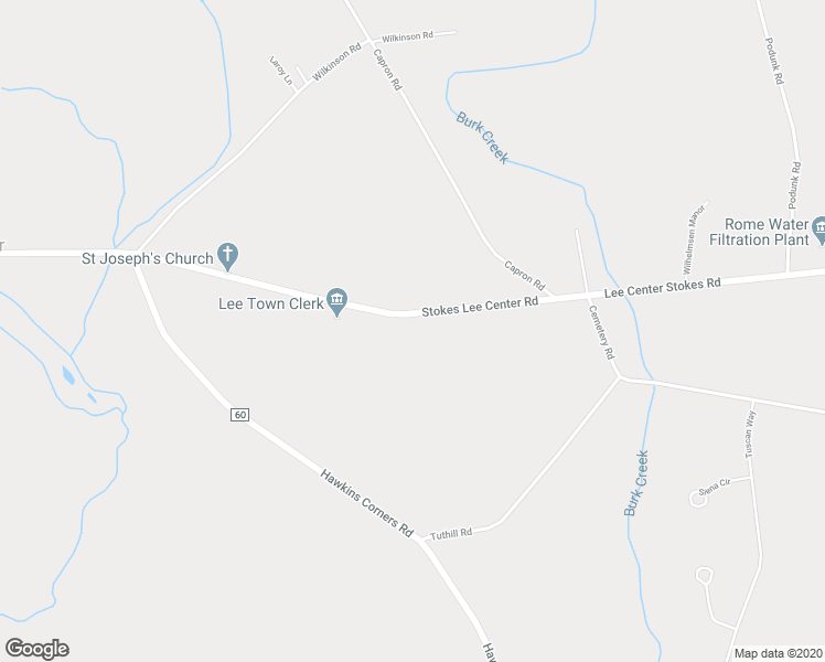 map of restaurants, bars, coffee shops, grocery stores, and more near 5854 Stokes Lee Center Road in Lee Center