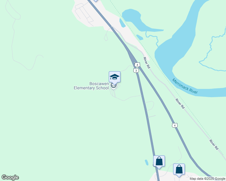 map of restaurants, bars, coffee shops, grocery stores, and more near in Boscawen