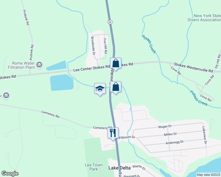 map of restaurants, bars, coffee shops, grocery stores, and more near 9095 Turin Road in Rome