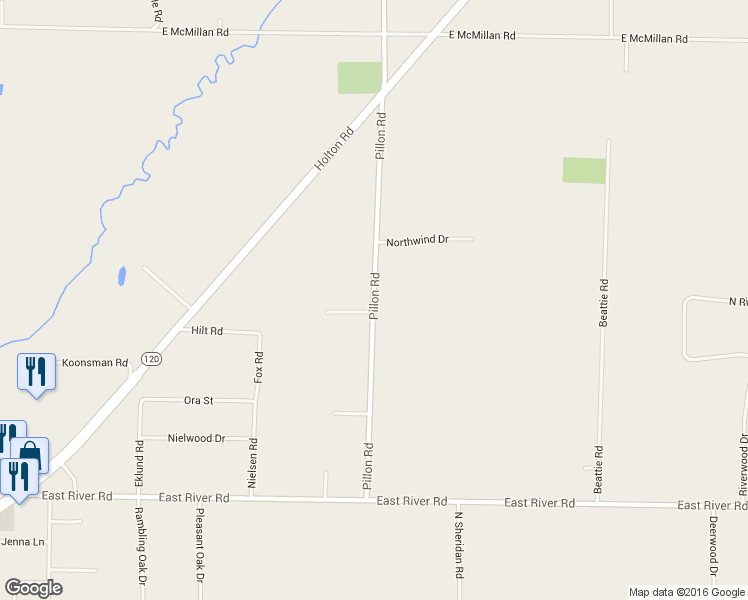 map of restaurants, bars, coffee shops, grocery stores, and more near 2650 Pillon Road in Twin Lake