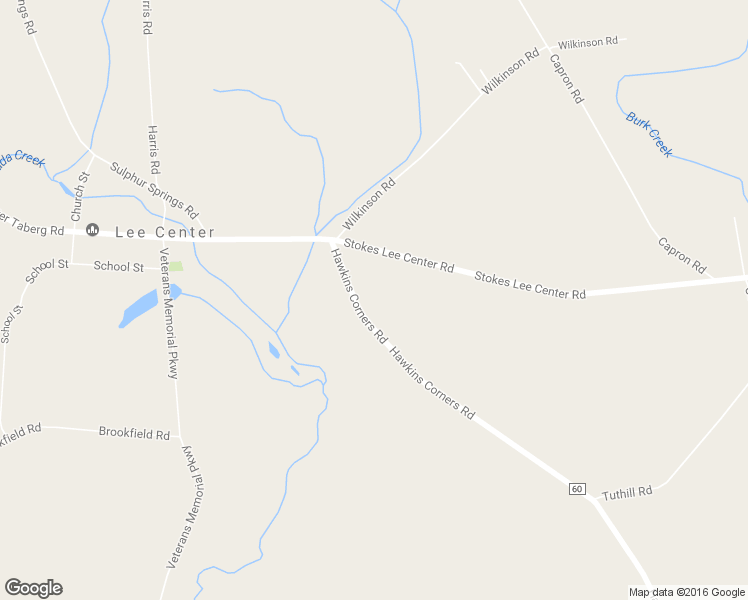 map of restaurants, bars, coffee shops, grocery stores, and more near 5719 Hawkins Corners Road in Lee Center