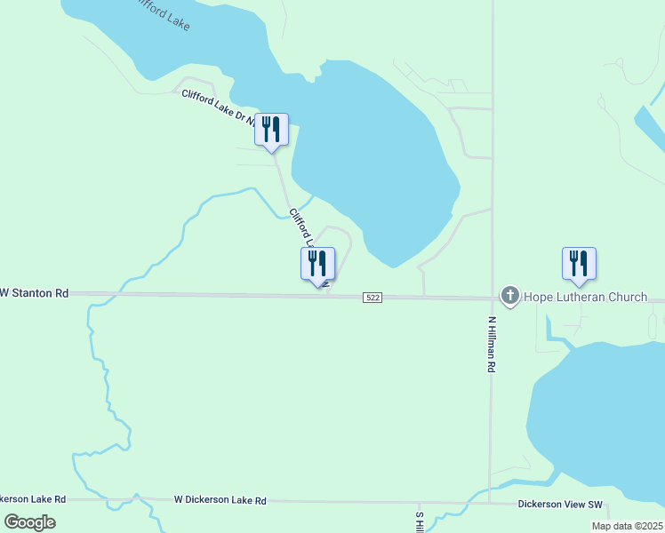 map of restaurants, bars, coffee shops, grocery stores, and more near 331 Woodlawn Drive in Stanton