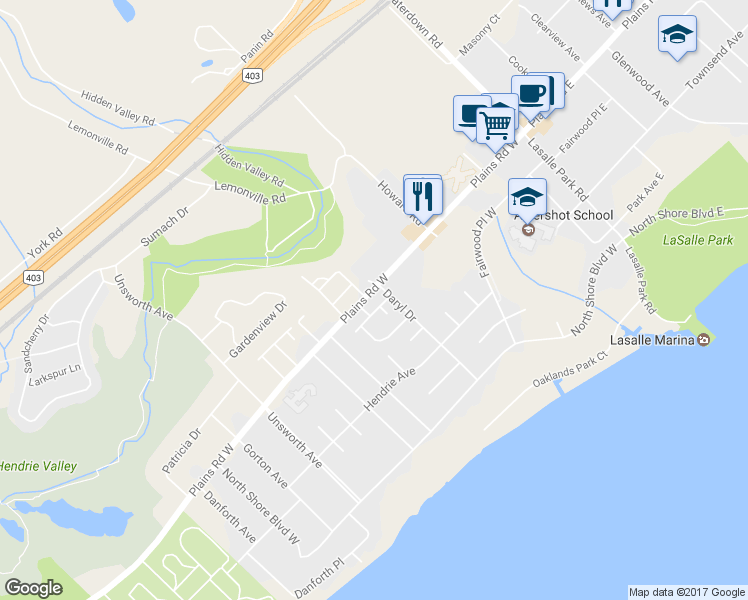 map of restaurants, bars, coffee shops, grocery stores, and more near in Burlington