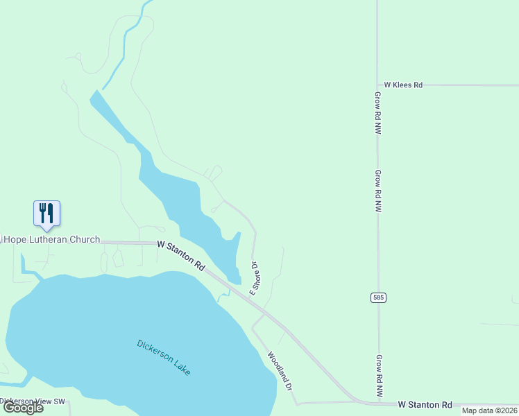 map of restaurants, bars, coffee shops, grocery stores, and more near 3806 East Shore Drive in Stanton