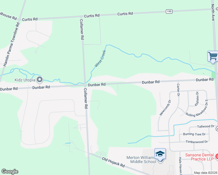map of restaurants, bars, coffee shops, grocery stores, and more near 205 Dunbar Rd in Hilton