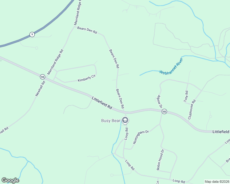 map of restaurants, bars, coffee shops, grocery stores, and more near 256 Bears Den Road in Wells