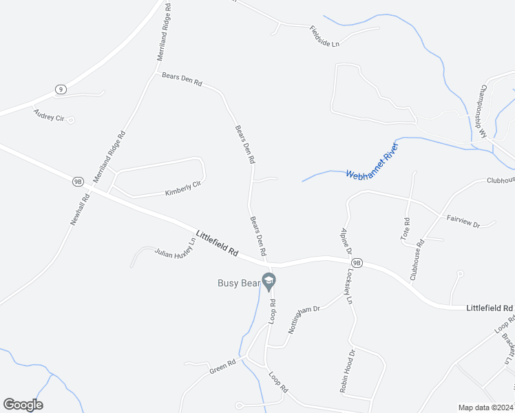 map of restaurants, bars, coffee shops, grocery stores, and more near 256 Bears Den Road in Wells