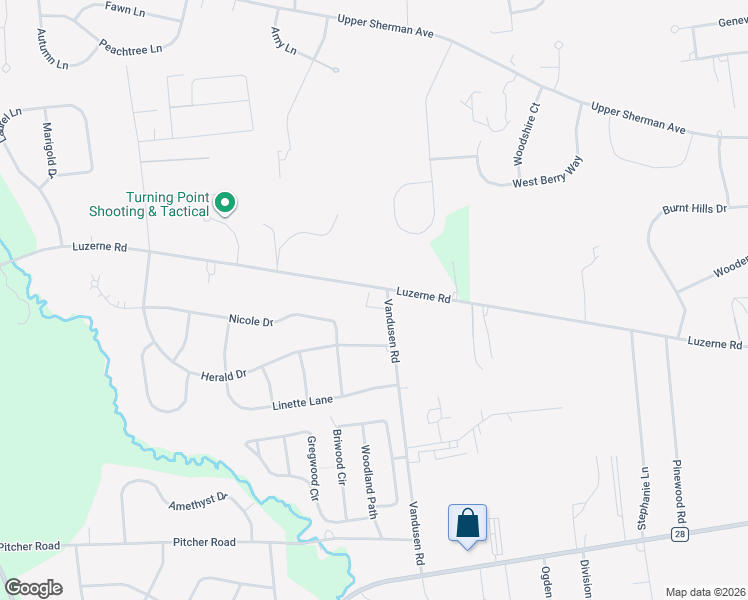 map of restaurants, bars, coffee shops, grocery stores, and more near 456 Luzerne Road in Queensbury