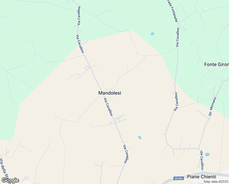 map of restaurants, bars, coffee shops, grocery stores, and more near 97 Via Cavallino in Mandolesi
