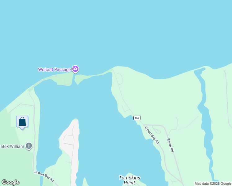 map of restaurants, bars, coffee shops, grocery stores, and more near 8458 East Port Bay Road in Wolcott