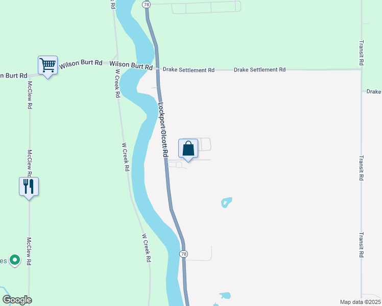 map of restaurants, bars, coffee shops, grocery stores, and more near 5972 Elmwood Lane in Newfane