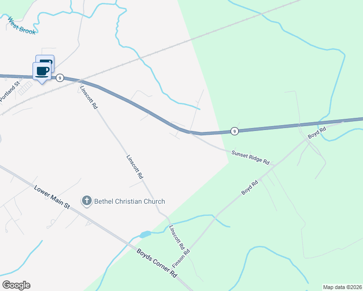 map of restaurants, bars, coffee shops, grocery stores, and more near 4 Davis Way in North Berwick