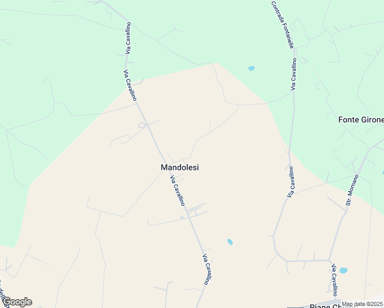 map of restaurants, bars, coffee shops, grocery stores, and more near 97 Via Cavallino in Mandolesi