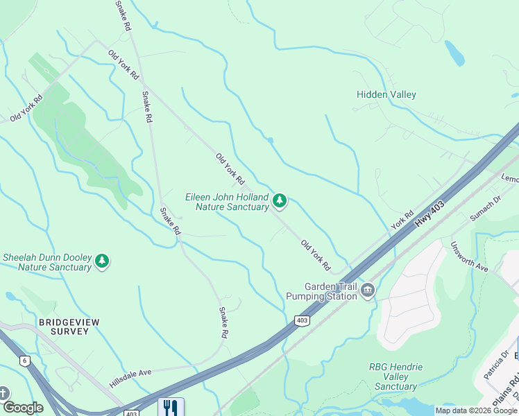 map of restaurants, bars, coffee shops, grocery stores, and more near 1408 Old York Road in Burlington