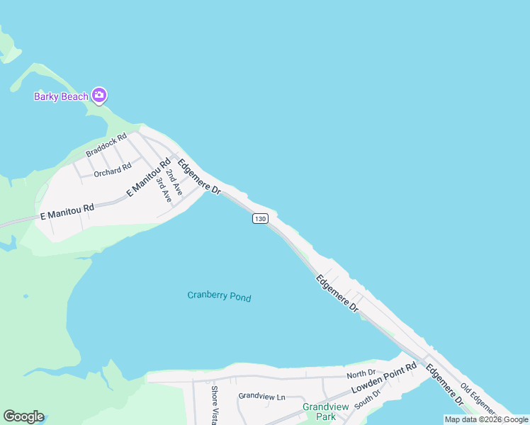 map of restaurants, bars, coffee shops, grocery stores, and more near 3080 Edgemere Drive in Rochester