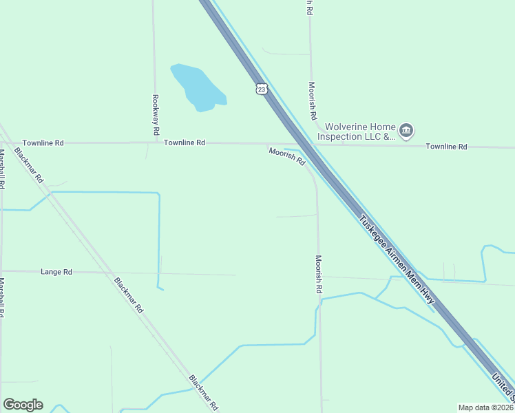 map of restaurants, bars, coffee shops, grocery stores, and more near 8222 Moorish Road in Birch Run