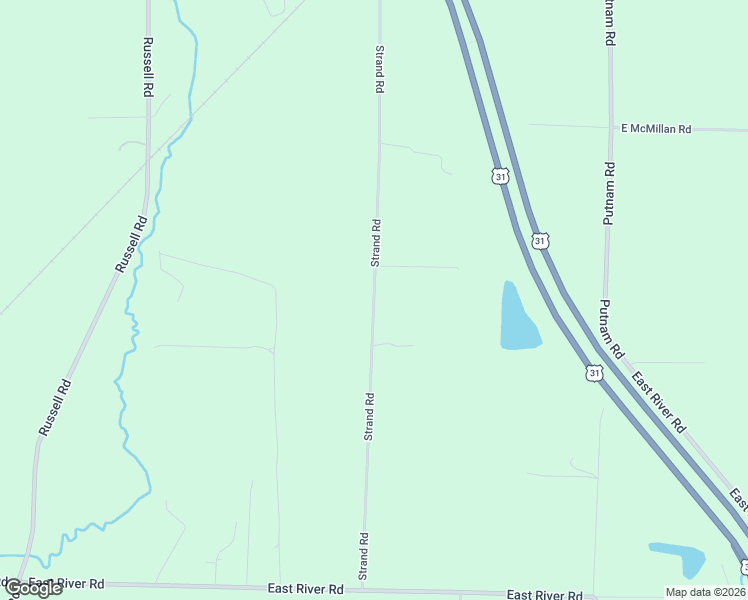 map of restaurants, bars, coffee shops, grocery stores, and more near 2742 Strand Road in Muskegon