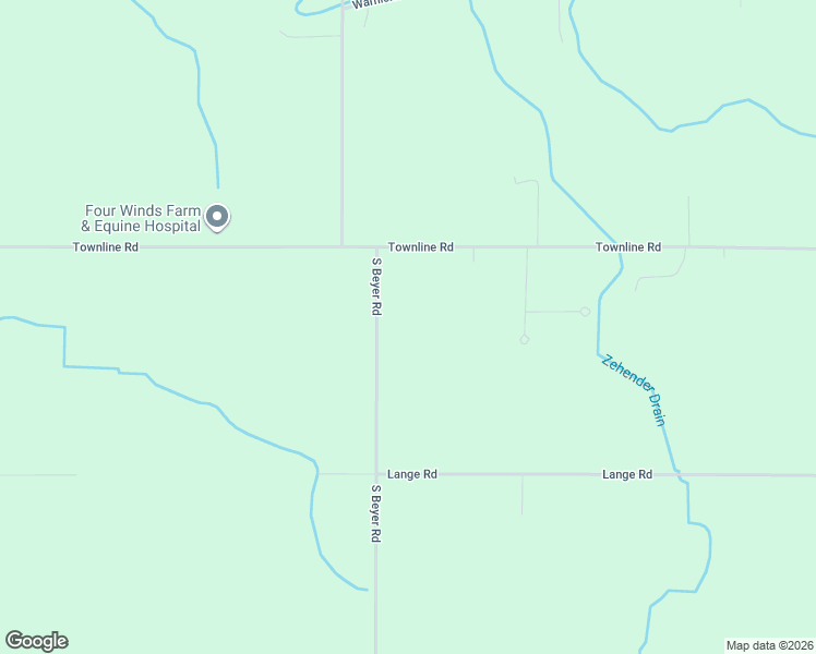 map of restaurants, bars, coffee shops, grocery stores, and more near 8175 S Beyer Rd in Birch Run