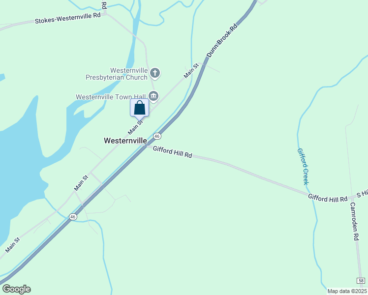 map of restaurants, bars, coffee shops, grocery stores, and more near 7673 Gifford Hill Road in Westernville