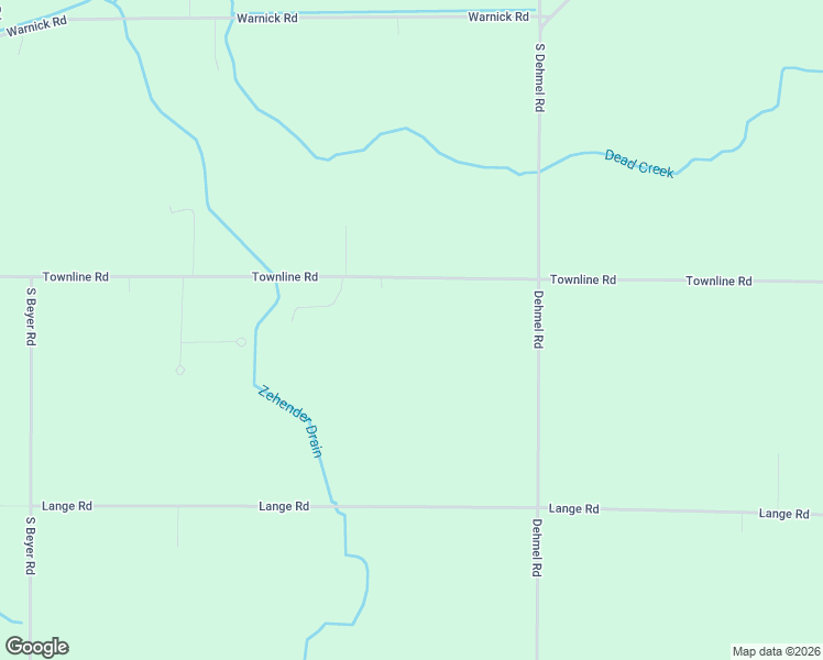 map of restaurants, bars, coffee shops, grocery stores, and more near 9710 Townline Road in Frankenmuth