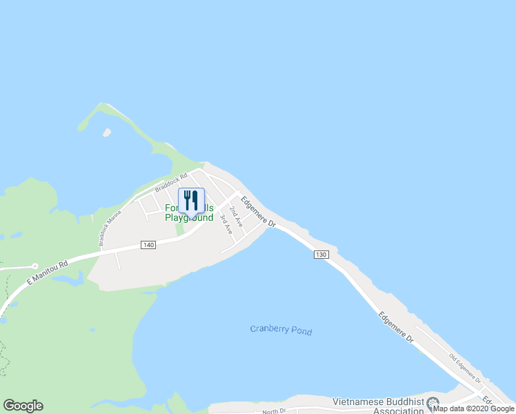 map of restaurants, bars, coffee shops, grocery stores, and more near 3250 Edgemere Drive in Rochester