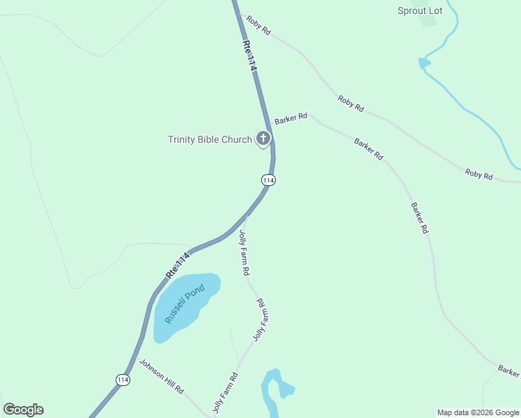 map of restaurants, bars, coffee shops, grocery stores, and more near 482 New Hampshire 114 in Bradford