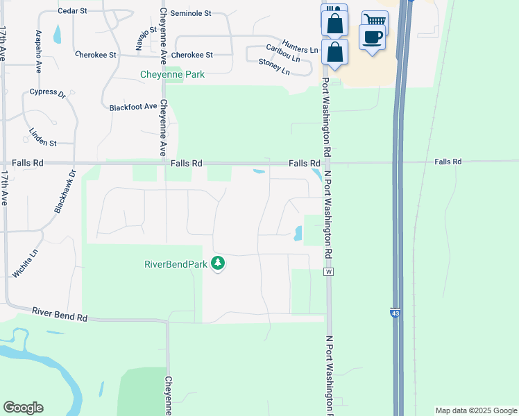 map of restaurants, bars, coffee shops, grocery stores, and more near 1924 Shasta Avenue in Grafton