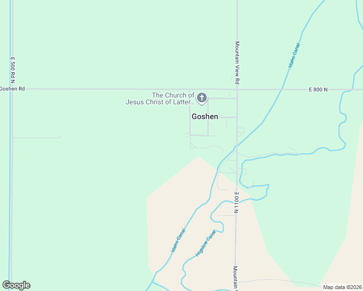 map of restaurants, bars, coffee shops, grocery stores, and more near 1077 East 780 North in Firth