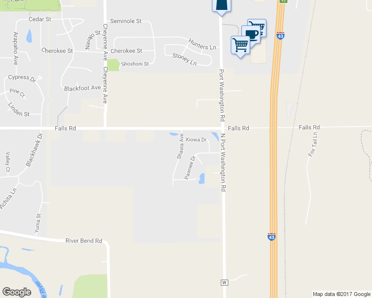 map of restaurants, bars, coffee shops, grocery stores, and more near 1924 Shasta Avenue in Grafton