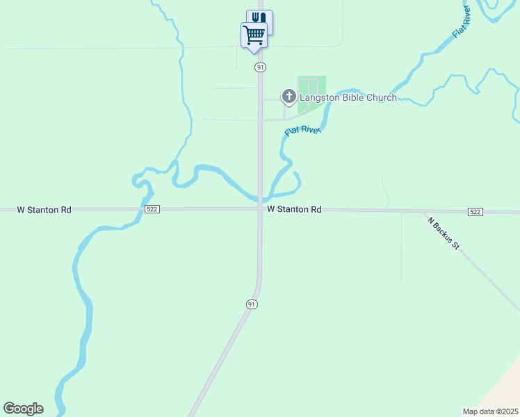 map of restaurants, bars, coffee shops, grocery stores, and more near 8000 West Stanton Road in Stanton