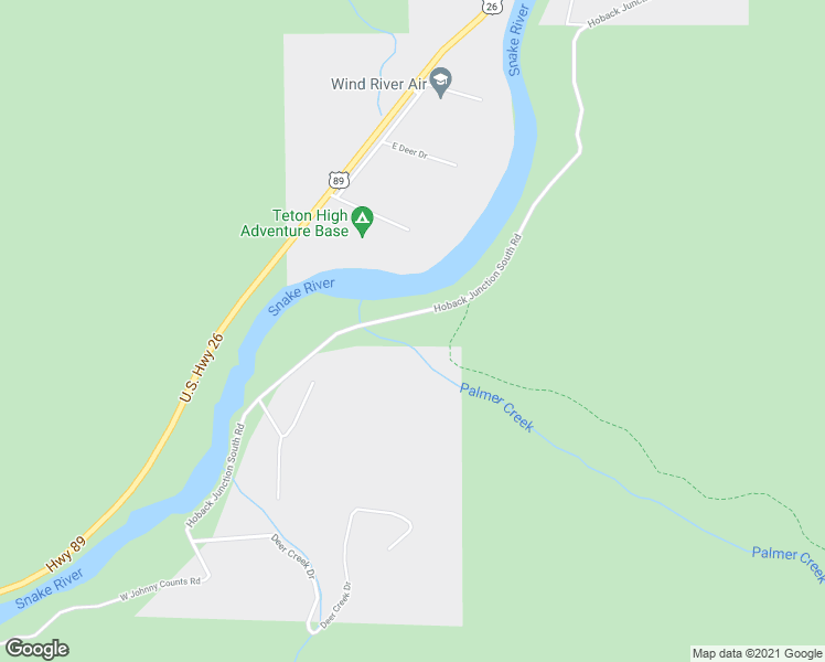 map of restaurants, bars, coffee shops, grocery stores, and more near 11920 Hoback Junction South Road in Jackson