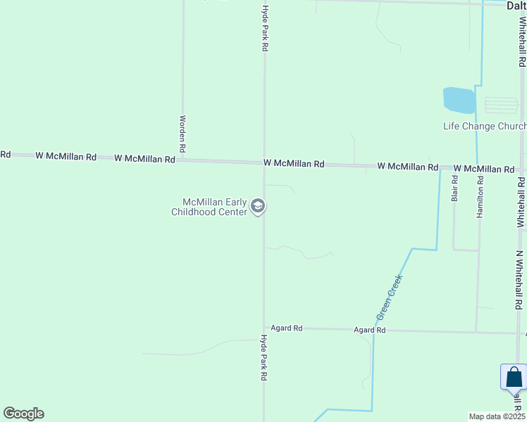 map of restaurants, bars, coffee shops, grocery stores, and more near 2885 Hyde Park Road in Muskegon