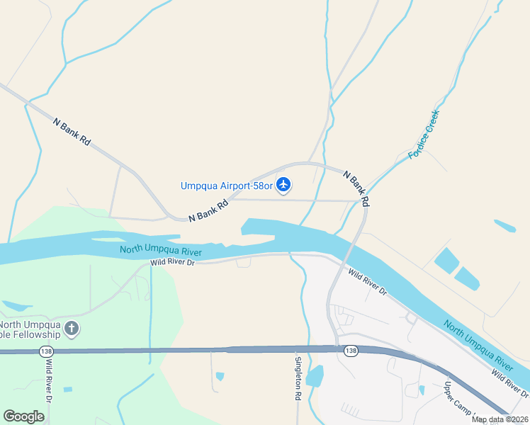 map of restaurants, bars, coffee shops, grocery stores, and more near 418 Rivershore Drive in Roseburg