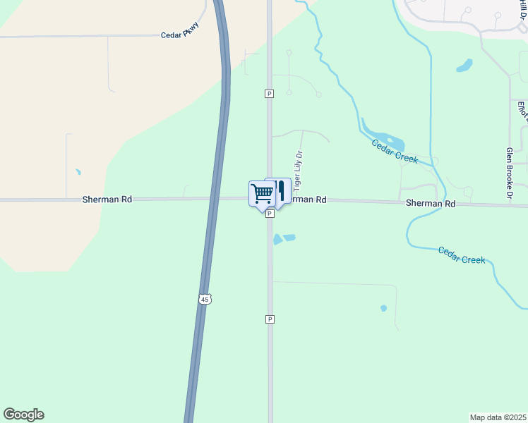 map of restaurants, bars, coffee shops, grocery stores, and more near 3291 Cty Tk P in Jackson