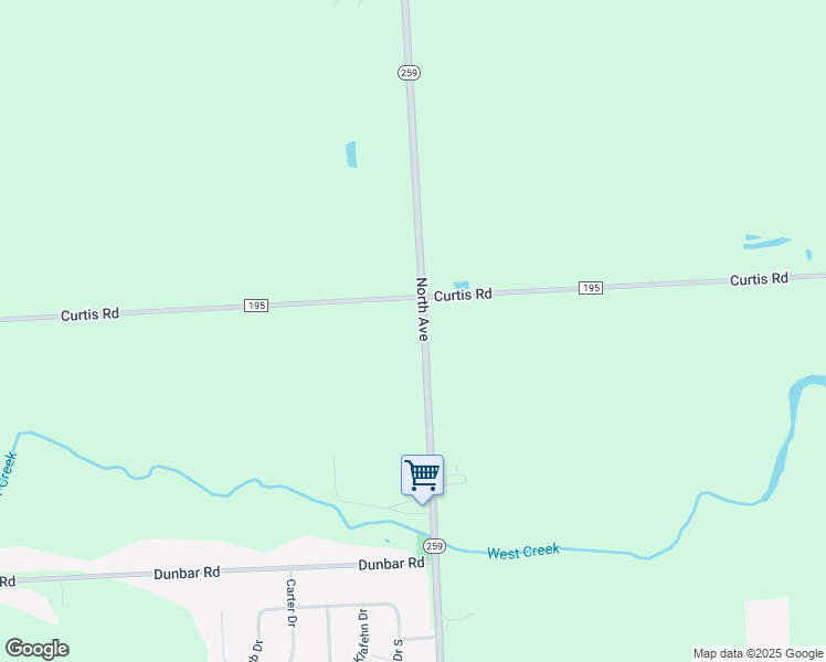 map of restaurants, bars, coffee shops, grocery stores, and more near 453 North Avenue in Hilton