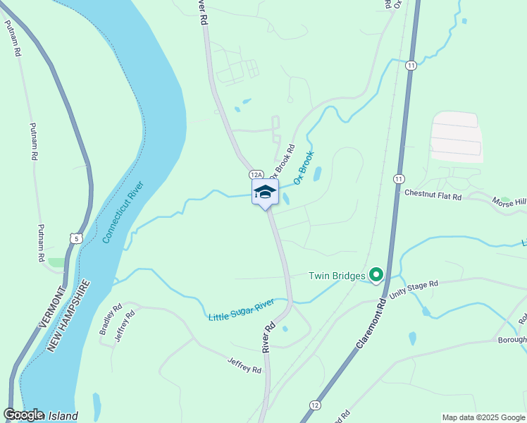map of restaurants, bars, coffee shops, grocery stores, and more near 509 River Road in Charlestown