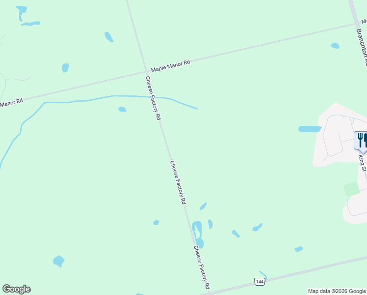 map of restaurants, bars, coffee shops, grocery stores, and more near 1657 Cheese Factory Road in Branchton