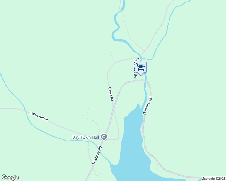 map of restaurants, bars, coffee shops, grocery stores, and more near 18 Bovee Road in Hadley