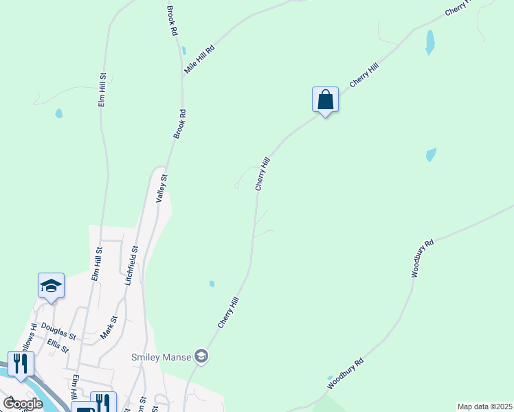 map of restaurants, bars, coffee shops, grocery stores, and more near 229 Highland Road in Springfield