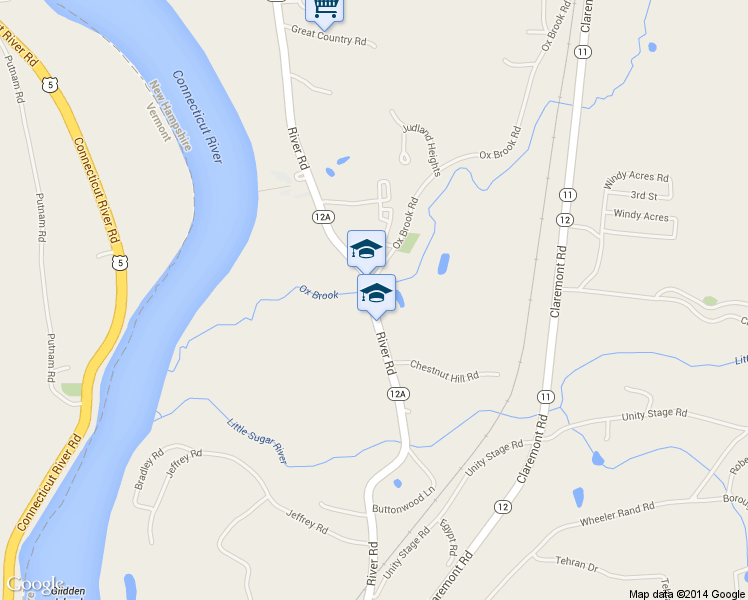 map of restaurants, bars, coffee shops, grocery stores, and more near 487 Highway 12A in Charlestown
