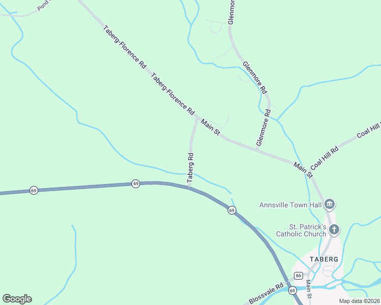 map of restaurants, bars, coffee shops, grocery stores, and more near County Route 70A in Oneida