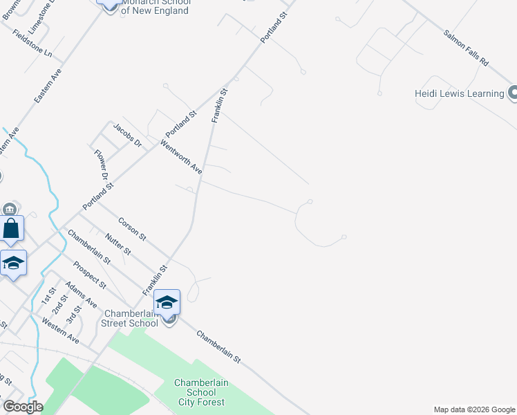 map of restaurants, bars, coffee shops, grocery stores, and more near 34 Anderson Lane in Rochester